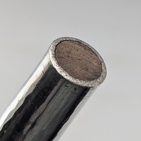 ヴィンテージ 極太タンシャフト 純銀丸ハンドル ステッキ 杖 86cm